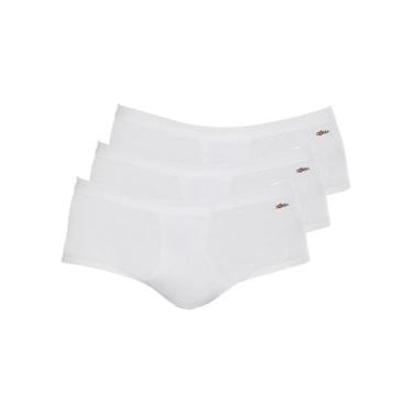 Imagem de Kit com 3 Cuecas Slip Zorba com Abertura 185, Branco, G