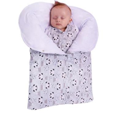 Imagem de Porta Bebê Saco De Dormir Menino Quentinho Panda  - Bebê Feliz