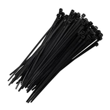 Imagem de Kit Abraçadeira Nylon 151 X 3,7 Mm 100 Unidades Preta F7015uvpr100 - 4