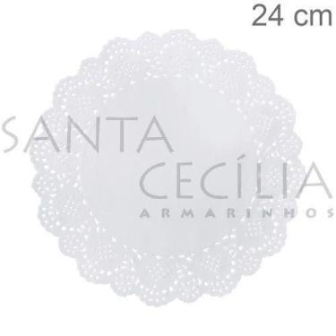 Imagem de Doilies Toalha Rendada de Papel Branca  Prática e muito elegante Podes