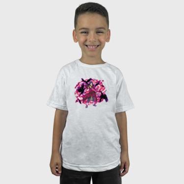 Imagem de Camiseta Infantil Menino Camisa Estampa itachi Corvos Geek - MP Moda M