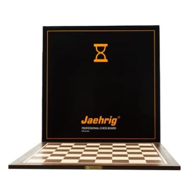 Imagem de Tabuleiro de Xadrez Profissional Jaehrig, 54x54 cm, Madeira Nobre, 2 Jogadores, +72 Meses