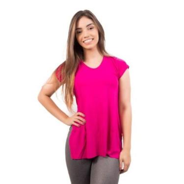 Imagem de Blusa Feminina Tapa Bumbum Sobre Legging Longa Fitness Academia Treino