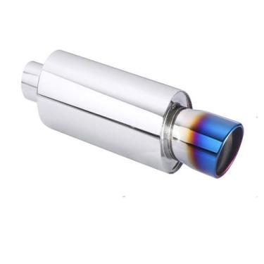 Imagem de Abafador Escape Inox Esportivo Inox 3,5 Pol. Burned Tip - DSTAL