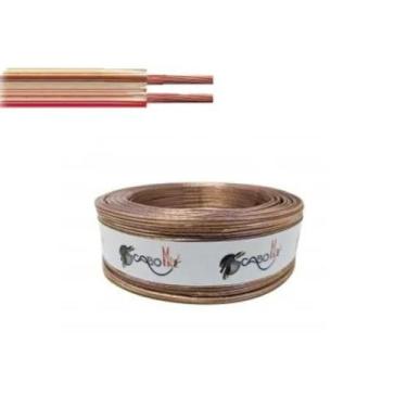 Imagem de Cabo paralelo polarizado bicolor Cristal 2x0,75MM 100 metros - Cabo mi