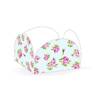 Imagem de Forminhas para Doces 4 Pétalas Floral Azul 50 unidades NC Toys