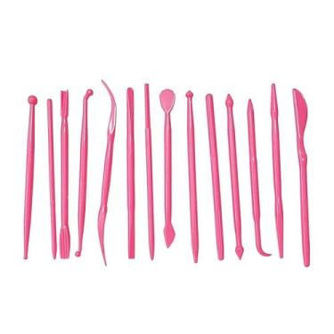 Imagem de Kit Estecas Finas Fondant Embosser - 14 Peças - Prime Chef - Rizzo