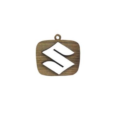Imagem de Chaveiro 3d Marca Suzuki 4cm Mdf Madeira Decorada - ATACADÃO DO ARTESA