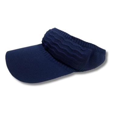 Imagem de Viseira Aba Longa Boné Moda Blogueira Respirável - LF PRESENTES, Azul