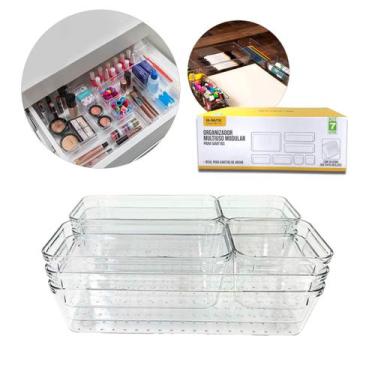 Imagem de Kit Organizador Multiuso Modular 7 Peças em Acrílico - B-MAX