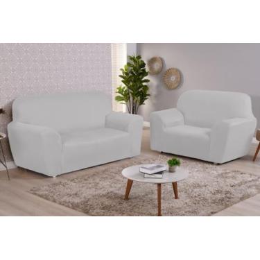 Imagem de Capa para sofa king 2 e 3 lugares malha gel lisa - MAYRA ENXOVAIS, Bra
