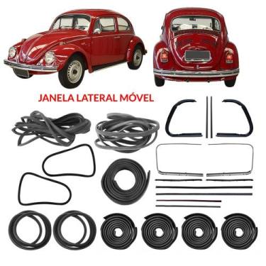 Imagem de Kit Restauração Porta Capô Mala Parabrisa Fusca 1971 / 1977 - Supercen