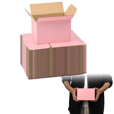 Imagem de FORBFAN Pequenas Caixas de Remessa Rosa 6X4X4", 30 Caixas de Correio, Caixas de Papelão Ondulado para Embalagem de Pequenas Empresas