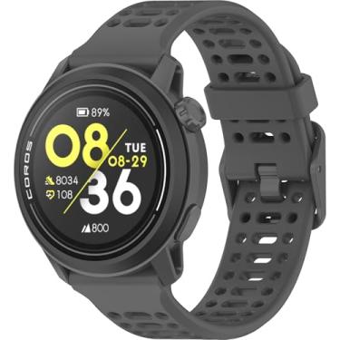 Imagem de Harikiri Pulseiras esportivas de silicone de 20 mm, 22 mm, compatíveis com Coros PACE 3/APEX 2 Pro/PACE 2/APEX 2/APEX 46 mm/APEX 42 mm, para homens e mulheres, 20MM, Amazonita