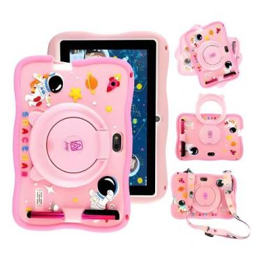 Imagem de Tablet infantil 64GB + 4GB Ram Quadcore Câmera 4MP WiFi Android 13 you