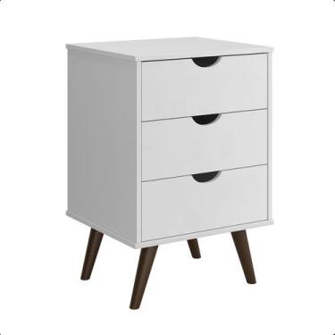 Imagem de Mesa De Cabeceira Atualle Wood Decore Luxo 3 Gavetas - R.P online, Bra