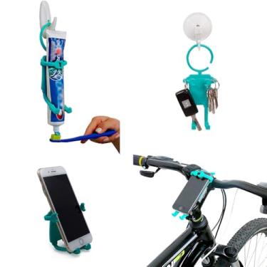 Imagem de Suporte de Celular e Notebook Bonequinho Multiúso - Cor: PRETO