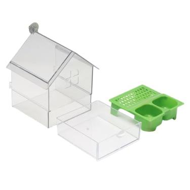 Imagem de Generic Acessórios para comedouro de pássaros, bebedouro, banheira para pássaros, tigela, casa, banheira suspensa para tentilhões, periquitos, calopsitas,