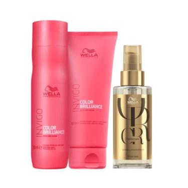 Imagem de Wella Brilliance Sh 250ml + Cond 200ml + Oleo 100ml - Wella profission
