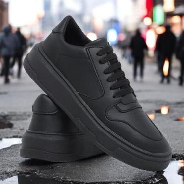 Imagem de Sapatenis Casual Sneaker Chunky Branco Leve e Confortável moderno lanc