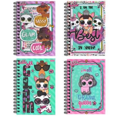 Imagem de Caderno Espiral Capa Dura 01 Matéria - 96 Folhas - Lol Pets - Foroni