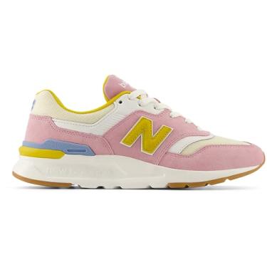 Imagem de New Balance Tênis feminino 997H V1, Rosa caramelo, cálcio, ouro barroco, 41