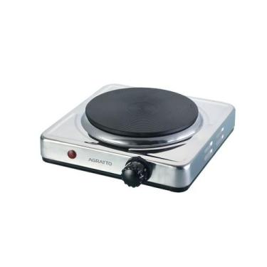 Imagem de Fogão 1 Boca Elétrico Portátil Aço Inox 1500W 220V Agratto