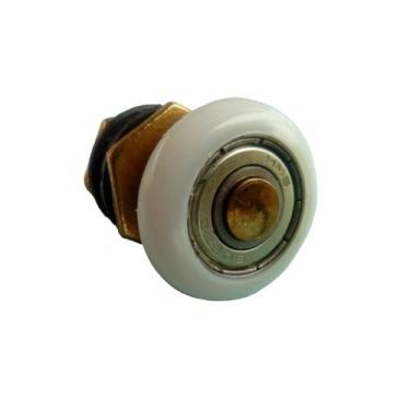 Imagem de Roldana Excêntrica Latão Box Vidro Temperado - 22mm - KMP ACESSORIOS