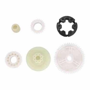 Imagem de Engrenagem de motor de elevação de janela, 6 peças de óculos de janela de carro, engrenagem do motor, ABS Power Window Lifting Motor Gear Regulator Kit de substituição adequado para Mazda