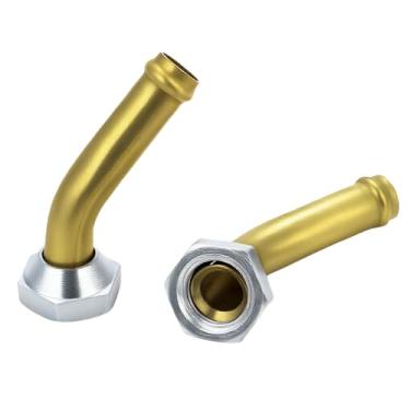 Imagem de Conector de tubo de óleo do refrigerador de transmissão compatível com Acura TSX 2.4L 2004-2005, 2 acessórios de linha de resfriamento do radiador (rosca M14 x 1,5)