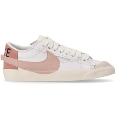 Imagem de Nike Tênis feminino Jumbo Blazer Low '77, Oxford Rosa branca, 32.5 EU