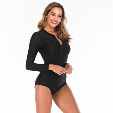 Imagem de Roupa de proteção solar feminina de manga comprida Swimsuit Surt