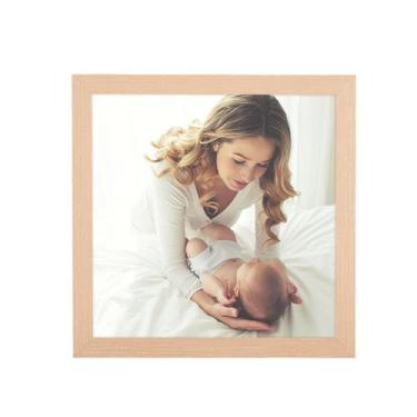 Imagem de Porta-retratos JDZIVTOP 10"x10" de madeira bege natural