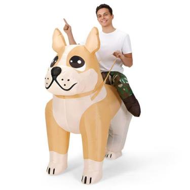 Imagem de Traje inflável VioraWhite VioraWhite Adult Ride on Dog
