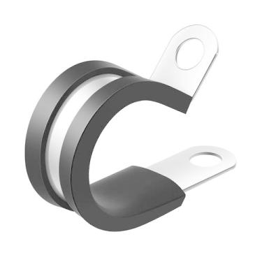 Imagem de Braçadeiras de cabo TAVONUXT 304 de aço inoxidável revestidas com borr