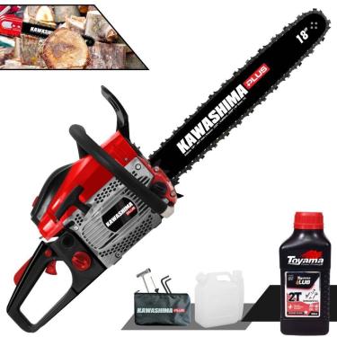 Imagem de Motosserra Kawashima Kcs550p à Gasolina 54,6cc 2t Com Sabre 18 Polegadas 6600230 + Óleo Toyama Fg50