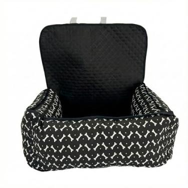 Imagem de Protetor de Banco Veicular Traseiro ComfortPet Toddy Impermeável (P) – Assento Pet Acolchoado em Microfibra Matelada, Lavável com Zíper e Abertura para Cinto de Segurança – Cães e Gatos (Preto)