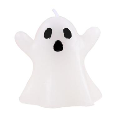 Imagem de Velas fantasmas de Halloween, velas fantasmas fofas - Vela Assustadora Estética,Velas pequenas e fofas em forma de fantasma, vela perfumada de decoração de Halloween para decorações de mesa de sala
