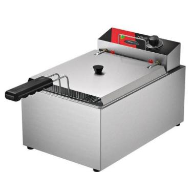 Imagem de Fritador Elétrico a Óleo Industrial Metalcubas 5 Litros FRCE-5, 220V