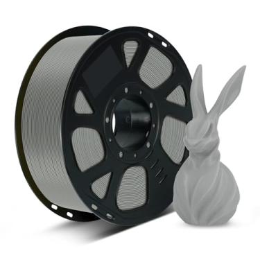 Imagem de Kingroon Filamento de impressora 3D PLA, precisão dimensional +/- 0,02 mm, carretel de 1 kg (1 kg), 1,75 mm (cinza)