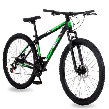 Imagem de Bicicleta Aro 29 Gott 24 Marchas Câmbio Traseiro Shimano 17 Preto Verde