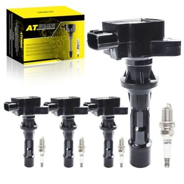 Imagem de ATURMC Conjunto de 4 bobinas de ignição UF516 compatíveis com Ford 2006 2007 2008 2009 Fusion Mercury 2006-2009 Milan 2.3L L4 OEM substitui # 6E5Z12029AA
