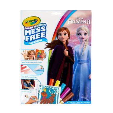 Imagem de Conjunto de colorir Crayola Frozen Color Wonder 18 páginas com marcadores