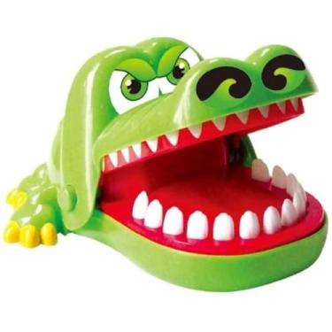 Imagem de Crocodilo Morde Dedo Dentista Brinquedo Infantil Jacare Que Abre e Fecha a Boca Jogo Criança