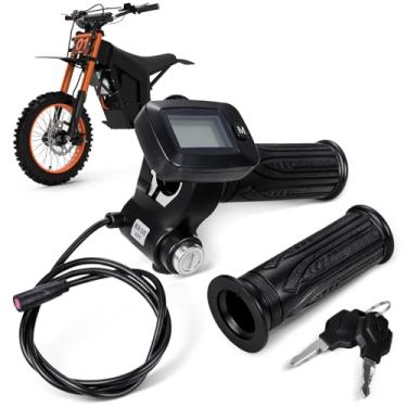 Imagem de USTPO Bicicleta elétrica Dirt Bike 48V Twist Throttle Grips para Tutti Tuttio Tutto Soleil 01 Ebike com visor LCD, botão de tecla M, controle suave