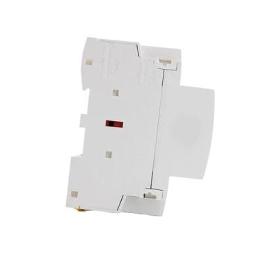 Imagem de Trilho DIN Contator AC doméstico 63A 2NO 24V módulo de contato doméstico contator modular trilho DIN