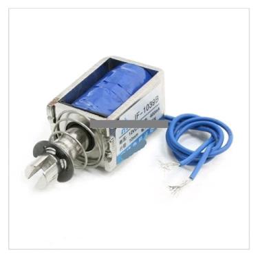 Imagem de DC 12V 400mA 25N Segurando 10 mm Tipo Traço Puxador Eletroímã Solenoide Moldura Aberta JF-1039B