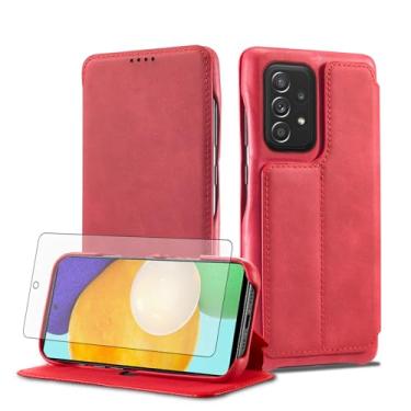 Imagem de Asuwish Capa de celular para Samsung Galaxy A53 5G capa de celular carteira com protetor de tela de vidro temperado e flip couro PU porta-cartão de crédito acessórios A 53 G5 53A SM A536U 6,5