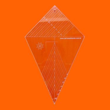 Imagem de Régua Patchwork Estrela de 8 Ponta Cristal