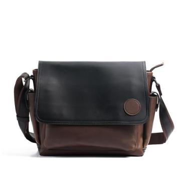 Imagem de Bolsa Messenger, couro PU, ombro vintage, tiracolo, 35 cm - yiweisai